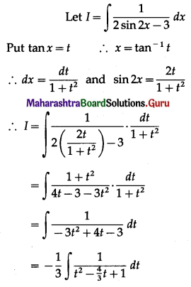 Maharashtra-Board-12th-Maths-Solutions-Chapter-3-Indefinite-Integration-Ex-3.2B-II-Q6