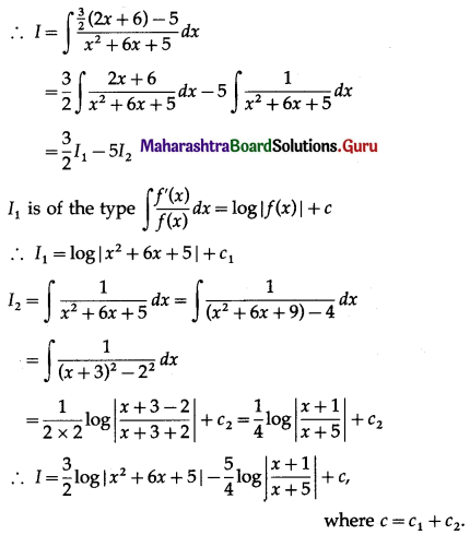 Maharashtra-Board-12th-Maths-Solutions-Chapter-3-Indefinite-Integration-Ex-3.2C-Q1
