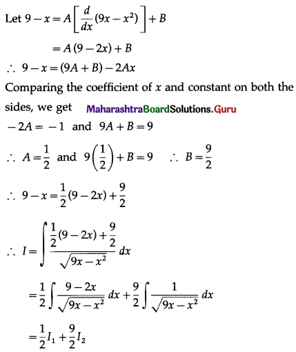 Maharashtra-Board-12th-Maths-Solutions-Chapter-3-Indefinite-Integration-Ex-3.2C-Q7.1