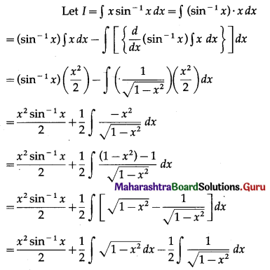 Maharashtra-Board-12th-Maths-Solutions-Chapter-3-Indefinite-Integration-Ex-3.3-I-Q11