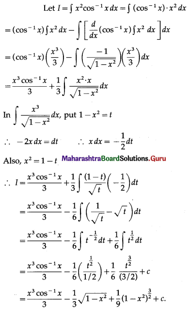 Maharashtra-Board-12th-Maths-Solutions-Chapter-3-Indefinite-Integration-Ex-3.3-I-Q12