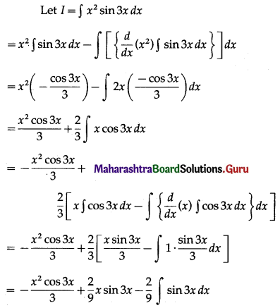 Maharashtra-Board-12th-Maths-Solutions-Chapter-3-Indefinite-Integration-Ex-3.3-I-Q2
