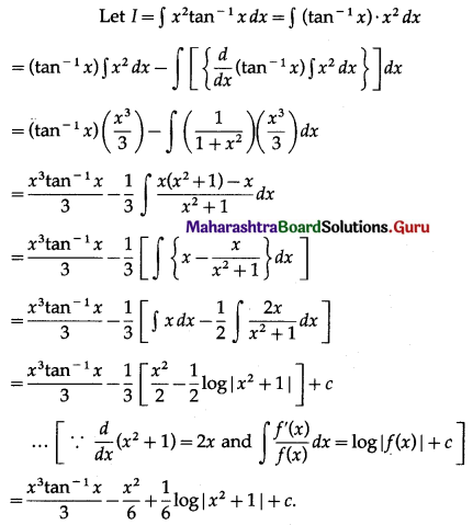 Maharashtra-Board-12th-Maths-Solutions-Chapter-3-Indefinite-Integration-Ex-3.3-I-Q4