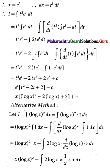 Maharashtra-Board-12th-Maths-Solutions-Chapter-3-Indefinite-Integration-Ex-3.3-I-Q6