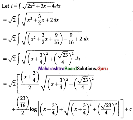 Maharashtra-Board-12th-Maths-Solutions-Chapter-3-Indefinite-Integration-Ex-3.3-II-Q12