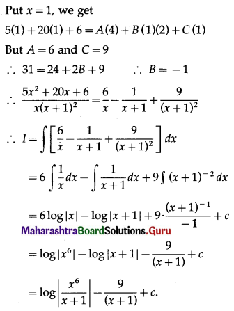 Maharashtra-Board-12th-Maths-Solutions-Chapter-3-Indefinite-Integration-Ex-3.4-Q14.1