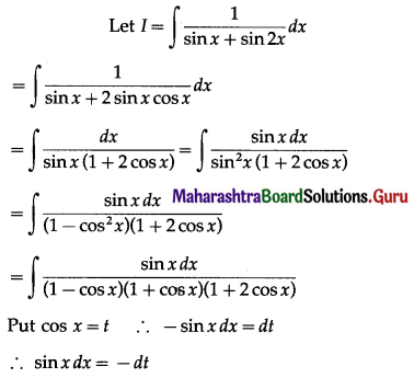 Maharashtra-Board-12th-Maths-Solutions-Chapter-3-Indefinite-Integration-Ex-3.4-Q18