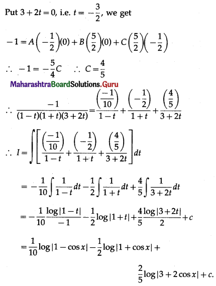 Maharashtra-Board-12th-Maths-Solutions-Chapter-3-Indefinite-Integration-Ex-3.4-Q21.2