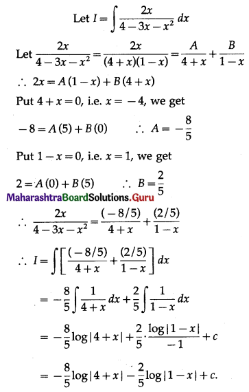 Maharashtra-Board-12th-Maths-Solutions-Chapter-3-Indefinite-Integration-Ex-3.4-Q4