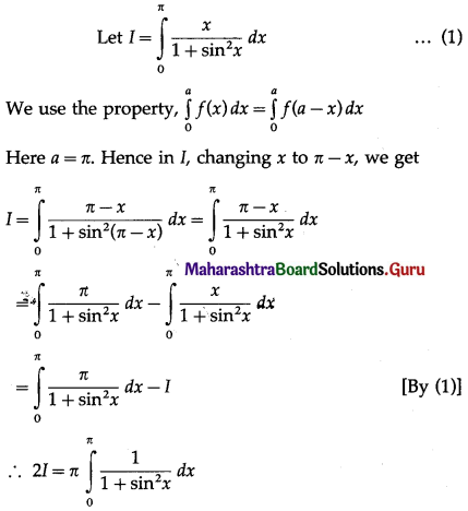 Maharashtra-Board-12th-Maths-Solutions-Chapter-4-Definite-Integration-Miscellaneous-Exercise-4-II-Q9