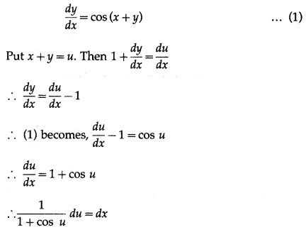 Maharashtra-Board-12th-Maths-Solutions-Chapter-6-Differential-Equations-Ex-6.3-Q4-i