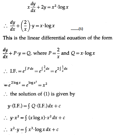 Maharashtra-Board-12th-Maths-Solutions-Chapter-6-Differential-Equations-Ex-6.5-Q1-v