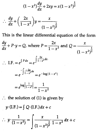 Maharashtra-Board-12th-Maths-Solutions-Chapter-6-Differential-Equations-Ex-6.5-Q1-x