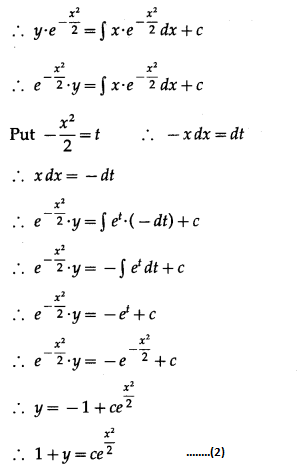 Maharashtra-Board-12th-Maths-Solutions-Chapter-6-Differential-Equations-Ex-6.5-Q5