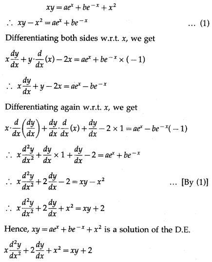 Maharashtra-Board-12th-Maths-Solutions-Chapter-6-Differential-Equations-Miscellaneous-Exercise-6-II-Q2-iv