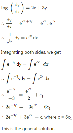 Maharashtra-Board-12th-Maths-Solutions-Chapter-6-Differential-Equations-Miscellaneous-Exercise-6-II-Q5-i