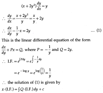 Maharashtra-Board-12th-Maths-Solutions-Chapter-6-Differential-Equations-Miscellaneous-Exercise-6-II-Q6-ii