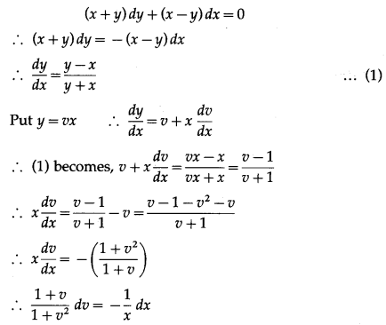 Maharashtra-Board-12th-Maths-Solutions-Chapter-6-Differential-Equations-Miscellaneous-Exercise-6-II-Q6-iv
